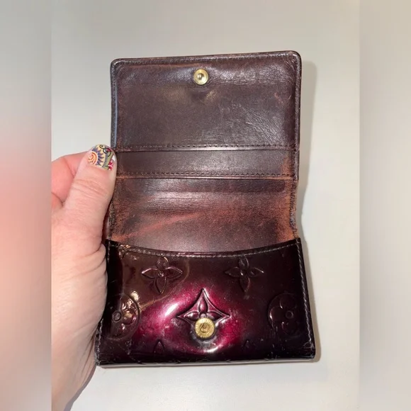 Louis Vuitton Elise Vernis‎ Monogram Wallet Amarante - Picture 5 of 14